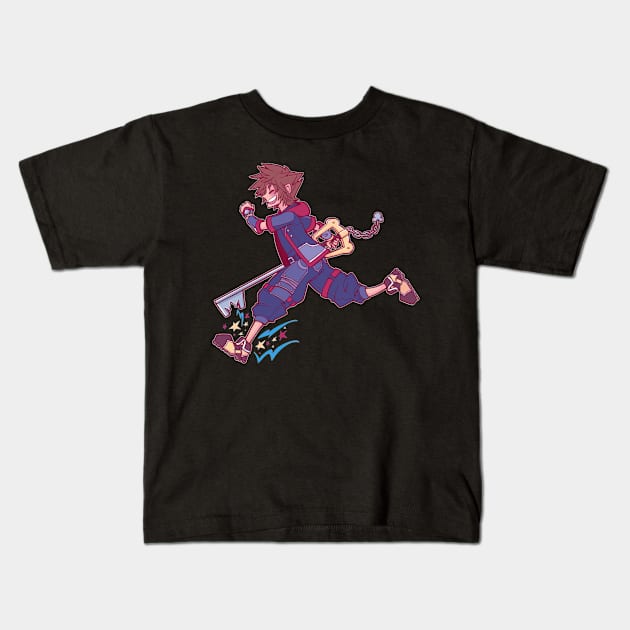 There He Goes Kids T-Shirt by AinisticGina